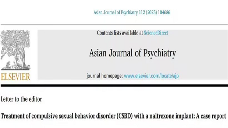 Case report on the treatment of Obsessive Compulsive Behavior Disorder (CSBD) with naltrexone hydrochloride implant
